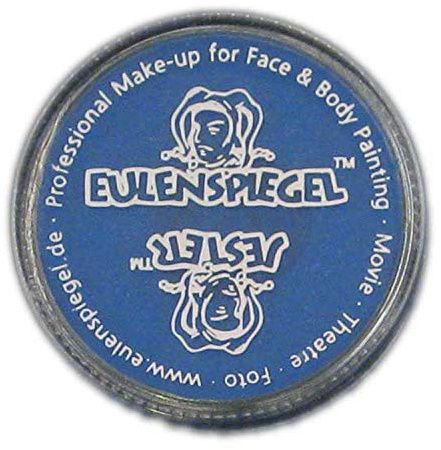 Eulenspiegel 503553 - Cremeschminke, Blau, 35 ml, Halloween, Karneval, Mottoparty
