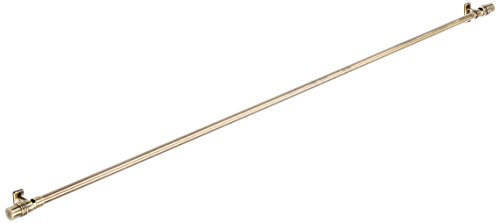 Tilldekor Designvitragestange TRIEST, messing-antik, Ø10mm, ausziehbare Gardinenstange, 80 - 140 cm, inkl. Trägern und Befestigungsmaterial