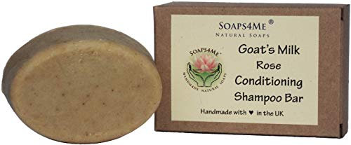 ATTIS Handmade Goat's Milk and Rose Conditioning Shampoo Bar | with Rose Geranium Essential Oil | Silk | Aloe Vera | Sulfate Free | For Men & Women
