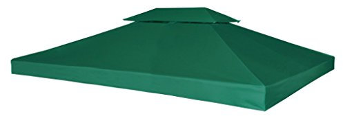 Festnight Toile de Toit Toit de Rechange pour Tonelle Pergola Gazebo Imperméable 3 x 4m 270g/m²