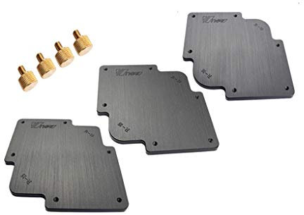 3 Pieces Corner Jig Template for Router/Trimmer, R10 x R15, R20 x R25 and R30 x R35 Round Corner jig Set
