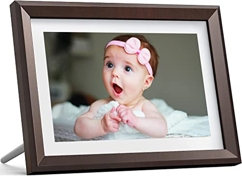 Cadre Photo Numérique Dragon Touch 8 Pouces HD Cadre Photo Électronique IPS Ecran 16Go Stockage WiFi avec Fonction Photo/Vidéo/Calendrier/Réveil/Météo/Télécommande - Classic 8 Noir
