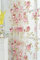 Kolachic Durchsichtiger Voile-Vorhang mit Stangentaschen, Rosenmuster, rosa Blume, Tüll, transparent, Fensterbehandlung für Wohnzimmer, Schlafzimmer, Glastür, je 137 x 213 cm, 1 Set mit 2 Paneelen
