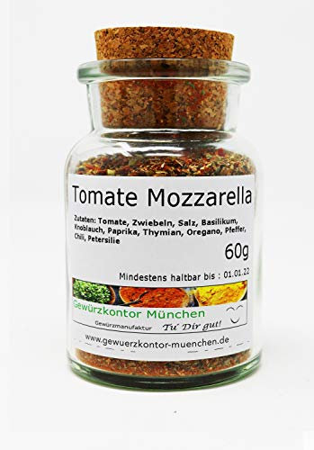Tomate Mozarella Gewürz 60g im Glas Gewürzkontor München