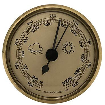 Barometer Einbau-Wetterinstrument (Gold)