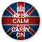 Big City Crystal Fridge Magnet Union Jack British Manchester Bee Liverpool Birmingham Newcastle Round (Keep Calm & Carry On)