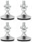 Drenky Levelling Feet, 4 Packs M8x30mm Metal Adjustable Furniture Legs Heavy Duty Thread Glides Levelers with T-Nuts and Screw Nuts Silent Non-Slip Base