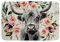 Highland Kuh Blumen Badeteppiche Bull Rinder Badematte Western Lustige Tierbereich Teppich Wildlife Bauernhaus Kuh Teppich Rose Grau Marmor Fußmatte Boden Rutschfest Wasserabsorbierend 20X32