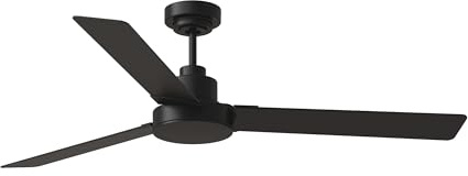 Monte Carlo Fans-Jovie-3 Blade Ceiling Fan in Modern Style-14.7 Inch Tall and 58 Inch Wide-Midnight Black Finish