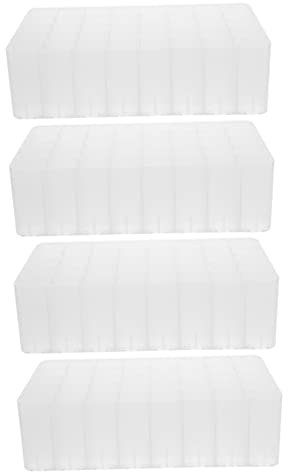 STOBOK 4pcs Marker Storage Box Dresser Storage Organizer Vanity Organizer Tray Pen Case Organizer Marker Storage Container Artist Paint Brush Holder Makeup Brush Holder Desk Storage Box