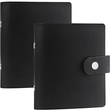 52 Taschen Mini-Fotoalbum für Fujifilm Instax Mini 12 11 9 90 8 7s 40, passend für Polaroid Snap/Z2300/SocialMatic Sofortbildkameras & Zip Sofortdrucker (2 Packs, Schwarz)