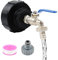IBC Auslaufhahn,3/4 IBC Tankadapter Wassertank S100x8 Grobgewinde IBC Container Hahn Tank Zubehör Wassertank Schlauchanschluss Zubehör Gartenschlauch