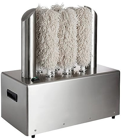 LBMED Wine Glass Polishing Machine, Commercial Glass Polisher Washers with 360°all-round Polishing and Constant Temperature Drying, 330 Cups/H and 660 Cups/H Cleaning, for Bars, Restaurants