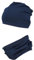 TupTam Jungen Beanie Mütze Schlauchschal Kinder 2er Set Herbst Winter gefütterte Übergangsmütze mit Loop, Farbe: Jersey zweilagig - Dunkelblau, Hat Size: 56