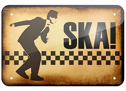 Metal Sign SKA Music Metal Tin Sign 8x12 inches