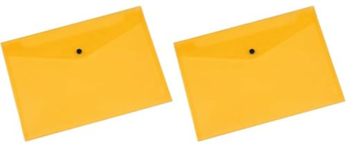 Q Connect Dokumentenmappe A4 Pp – Gelb (Packung mit 2)