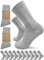 sogzz Tennissocken | 10 Paar | Herren Damen 80% Baumwolle, Sportsocken, Arbeitssocken, Tennis Sport Freizeit Arbeit Socken Grau Unisex, Modell: Sport Basic, 39-42, Hellgrau