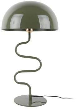 Leitmotiv Tischlampe Twist - Grün - 31x31x54cm | Rund - Modern - Eisen - Tischleuchte Wohnzimmer & Schlafzimmer - Tischlampen modern