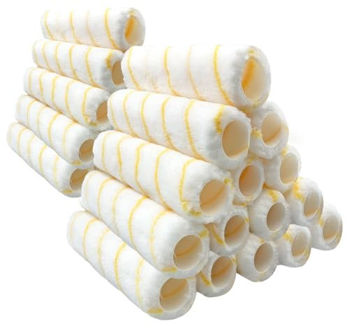 DAJAVE 30 Pack 9 inch Paint Roller Sleeve 1.5 inch Diameter Microfiber Roller Sleeves for Wall Ceiling Painting