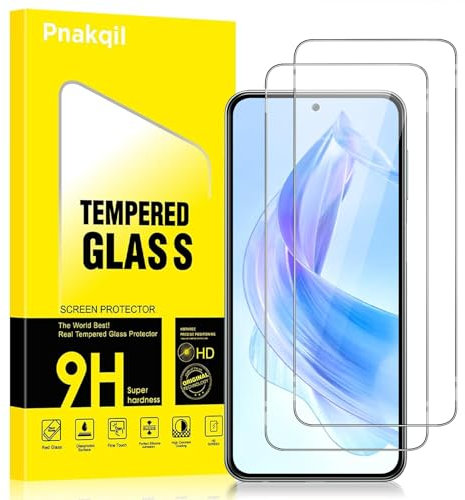 Pnakqil 2 Piezas Protector de Pantalla para Honor 90 Lite 5G Cristal Templado HD 9H Dureza Anti-Arañazos Antihuellas Sin Burbujas Transparente Vidrio Película para Honor 90 Lite 5G