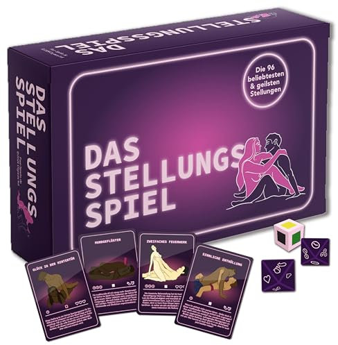 DAS STELLUNGSSPIEL - die 69 ... ähhh nein, die sogar 96 beliebtesten & geilsten Sex Stellungen, Erotisches Kartenspiel für Paare, Liebesspiele Sexspiel für Paare, Kamasutra Paar Spiele für Paare