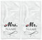 PR Print Royal Handtuch Personalisieren - 2er-Set - Mr. and Mrs. in weiß - mit Name selbst gestalten - Handtuch Bedrucken, Hochzeitsgeschenke, Geschenk zur Hochzeit | Fotogeschenk - 140 x 70 cm