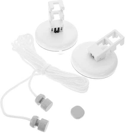 Einziehbare Wäscheleine mit Saugnapf, 5m, PVC, Weiß, für Camping