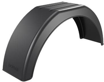 1x DOMAR universal Kotflügel aus Kunststoff für PKW Anhänger, 20x113,5cm, Spritzschutz, robust und leicht mit flacher Oberfläche