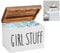 Boîte de Serviette Hygiénique de Toilette avec 2 Compartiments pour Tampons Serviettes Hygiéniques Coton-Tiges et Accessoires, Boîte de Rangement Serviette Hygiénique, pour Produits Féminins Toilette