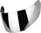 Helmobjektiv Visier, Motorradwindschild Visier mit -Schutz, Anti -Nebel, Anti -Scratch, Leicht zu Ersetzen, Agv K1 K3 SV K5 (Silberbeschichtet)