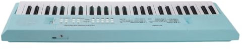 Generic Piano de Teclado, Teclado de Piano Eléctrico 5 Ritmos Plástico 54 Key 6 Canciones con Micrófono para el Interior para el Aprendizaje (Blue)