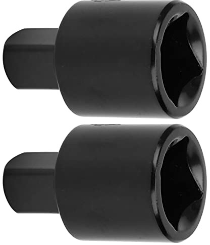 Fockety Ratschenschlüssel-Konverter für Stecknuss – 1/2-auf-3/8-Adapter aus Kohlenstoffstahl – Langlebiger und Reibungsloser Betrieb, 2 Stück