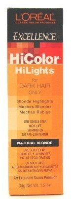 L'Oreal Excel Hicolor Highlights, Naturblond, Tube mit 34 g