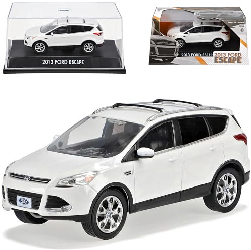 Greenlight Ford Kuga II Escape Weiss Ab 2012 1/43 Modell Auto mit individiuellem Wunschkennzeichen
