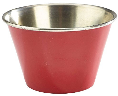 Red Stainless Steel Ramekins 6oz / 170ml - Set of 6 - Genware Serving Ramekins