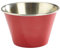 Red Stainless Steel Ramekins 6oz / 170ml - Set of 6 - Genware Serving Ramekins