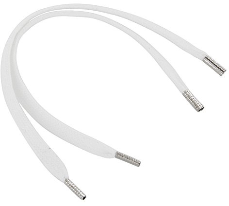 REMA 1 Paar Schnürsenkel Weiß - flach - schmal - ca. 5 mm breit von 5 cm - 300 cm