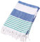 Lazzboy Türkisches Baumwollbad Beach Spa Sauna Yoga Fransen Jacquard Handtuch Hamamtuch Pestemal Baumwoll-saunatuch, Strand-Tuch Mit Fransen, Dünn, Saugstark(G,Ca 100X180CM)