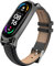 SenMore Bracelet Compatible Mi Band 6, Miband 5 Bracelets Mi Band 4/3 Bracelets en Cuir, Joli Bracelet en Buir pour Bracelet Mi Band 5/6, Mi Band3/4 Sangle de Remplacement (pas d'hôte)