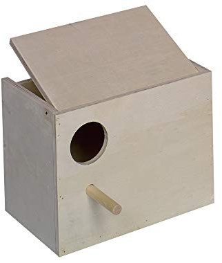 Nobby Wellensittich Nistkasten Loch Links; 22 x 16 x 17 cm