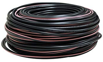 Câble électrique 3G1.5 / RO2V - utilisation intérieur/extérieur - rouleau/couronne de câble noir - longueur au choix 1m, 5m, 10m, 25m, 30m, 50m, 100m
