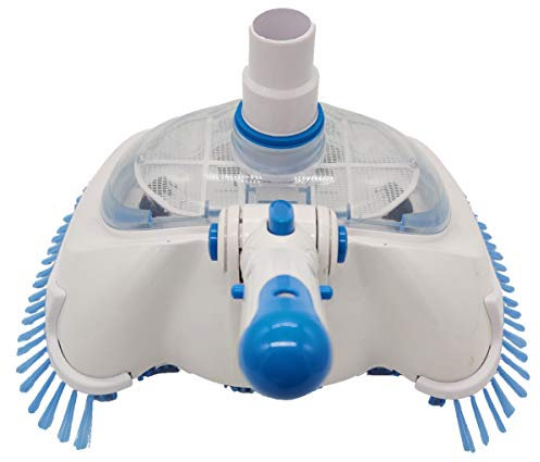 Cabilock Brosse De Nettoyage pour Piscine avec Tête Aspiration Transparent Outil De Nettoyage pour Piscine Inground -Sol Élimination Saleté Mousses