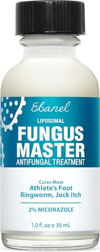 Ebanel Athlete's Foot Fungus Treatment, Miconazole Antifungal Cream 1Oz