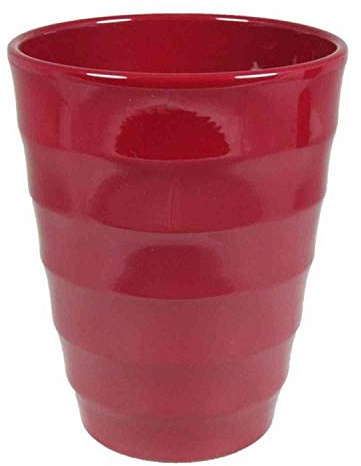 INNA-Glas Keramik Orchideen-Blumentopf, Ø14cm, 17cm, weinrot | Übertopf/Orchideenvase