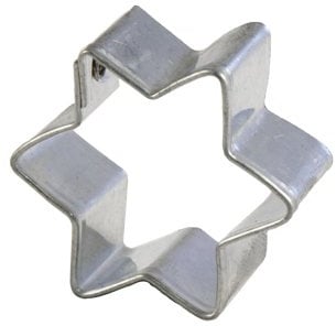 20 St. Ausstechform Stern 6-zackig 3,5cm