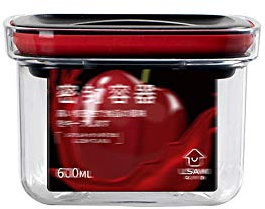 LHTCZZB Sealed Stockage café avec Couvercle Pet + PP + Silicone Espace Frais de Maintien d'économie Déodorant appropriés for Le dépôt thé et café en Grains dans la Cuisine des ménages (Rouge)