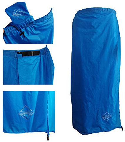 onewind Regenrock Half Silnylon Regenponcho Notfallset (Blue)