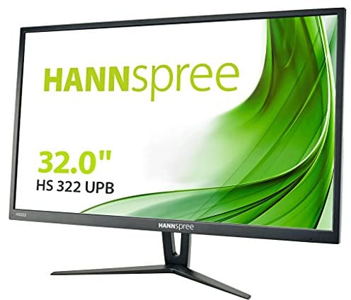 Hannspree HS322UPB HS322UPB - Altoparlante HDMI DisplayPort USB VESA da 80 cm (2560 x 1440), 16:9, 5 ms, colore: nero