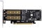xiwai PCI Express PCI-E 3.0 und Dual SATA auf NGFF NVME MSATA M-Key B/M-Key SSD Adapter 3-in-1