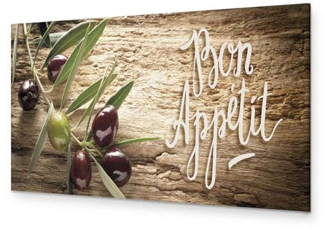 murando - Wandbilder XXL Obst und Gemüse 90x30 cm 1 tlg - Wand Deko Vlies Leinwand Bilder Groß Wanddeko Wohnzimmer Schlafzimmer Kunstdrucke Panoramabild - Bon Appetit j-B-0081-b-a
